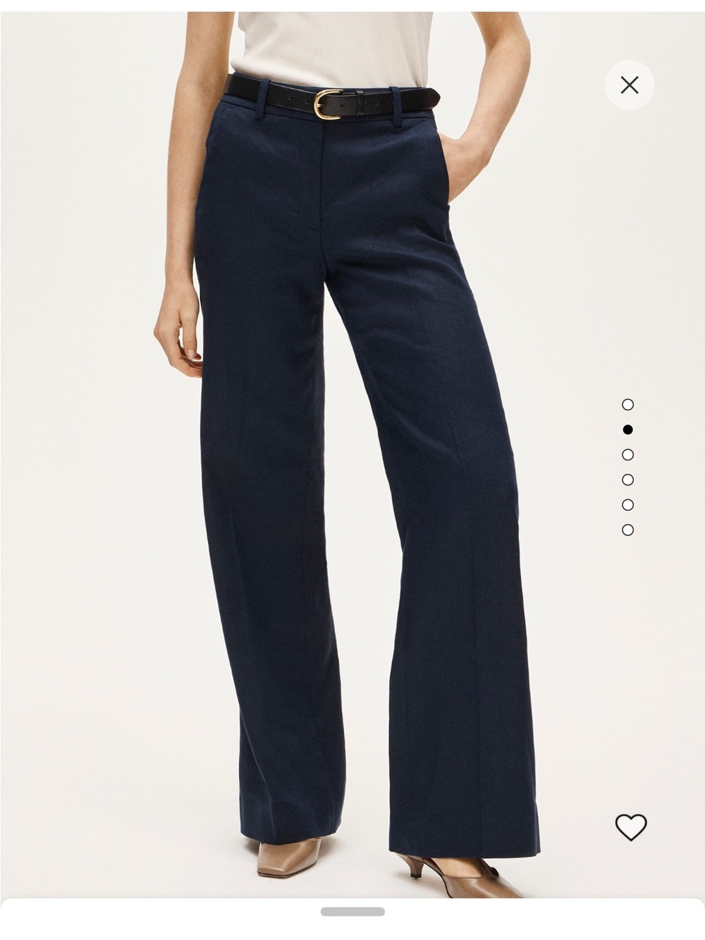 J. Crew Carolina Flare Pant Linen Stretch